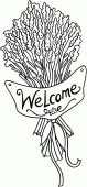 coloring picture of Welcome Lavender flowers